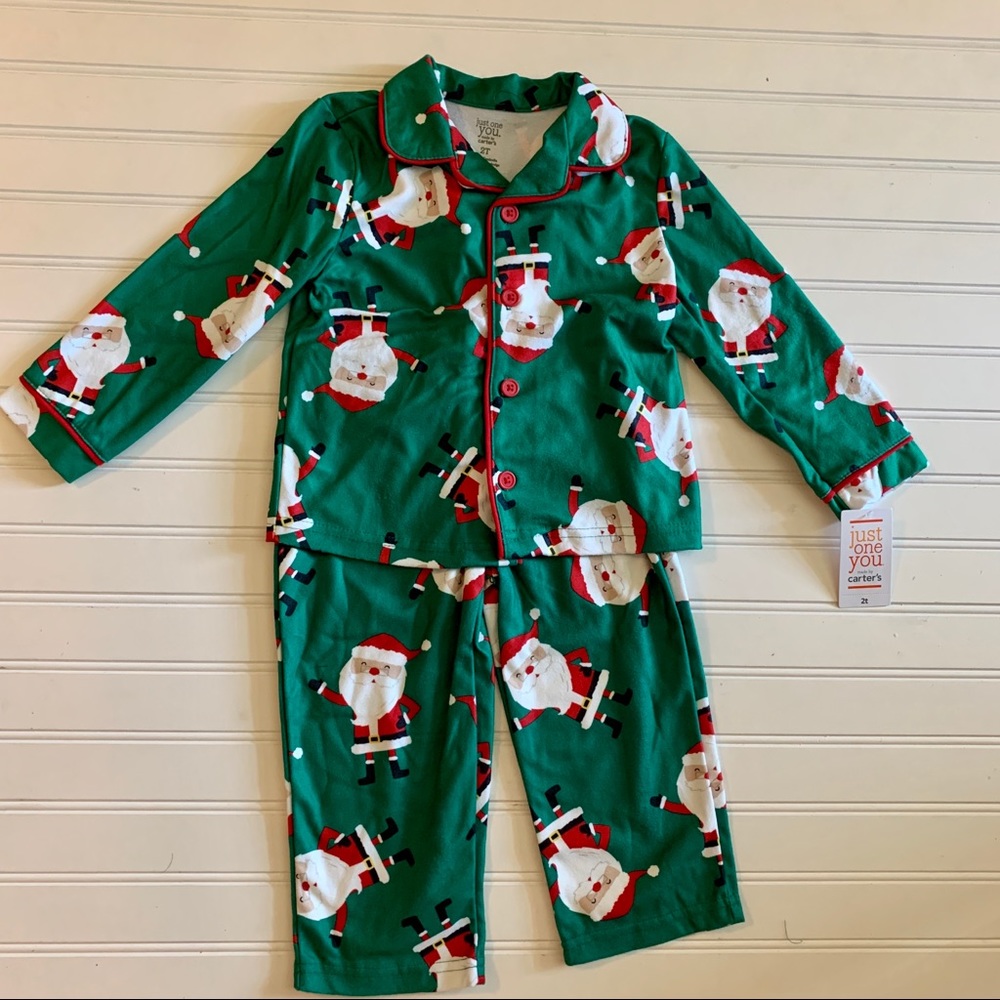 NWT Carter's 2 piece Santa Pajamas size 2T - Picture 8 of 8